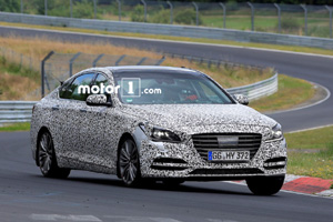 Европейская версия Genesis G80 проходит испытания в Нюрбургринге
