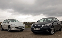 Kia Cerato VS  Peugeot: 408: Черная кошка, белый кот