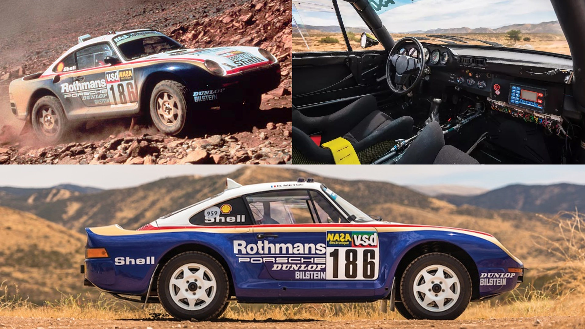 Porsche 959 paris dakar 1986